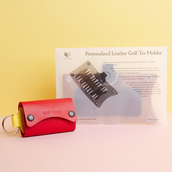Leather Golf Tee Case