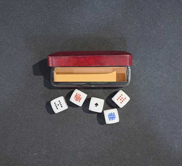 CAF Italian Leather Dice Box