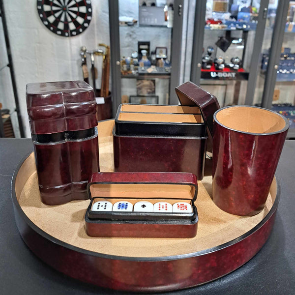 CAF Leather Dice Tray
