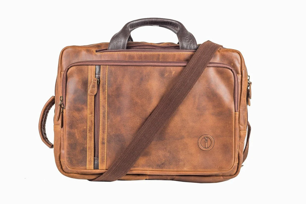 Indepal Arno Combination Bag - Crazy Horese Tan