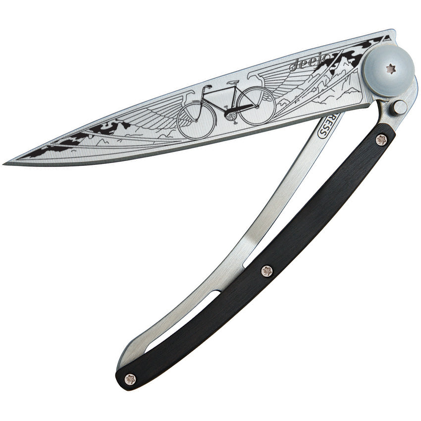 Deejo Tattoo Bicycle Knife 37g Ebony