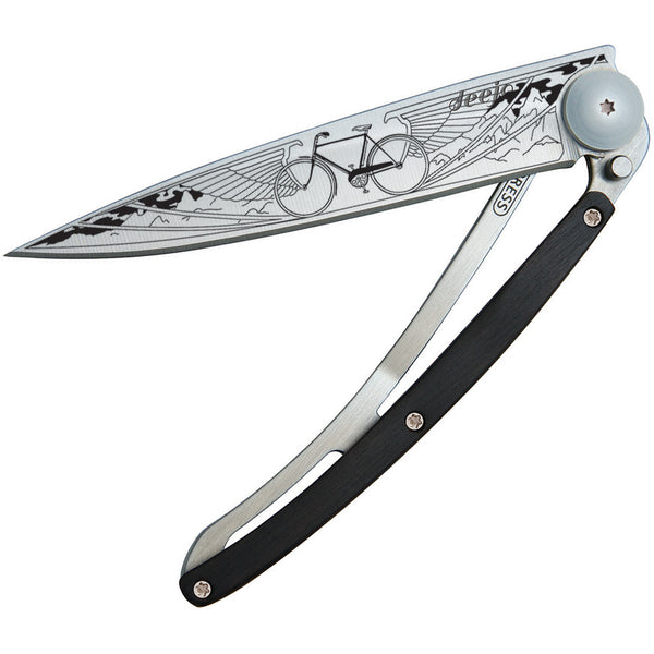 Deejo Tattoo Bicycle Knife 37g Ebony