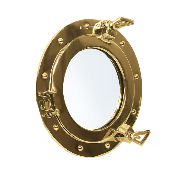 Brass Porthole Mirror