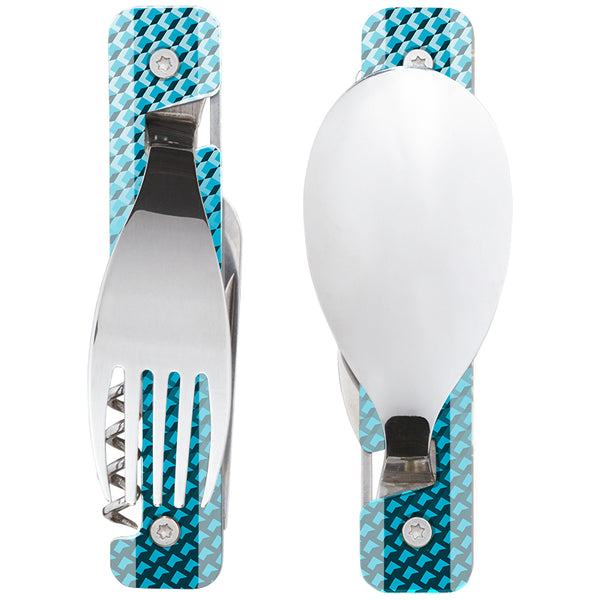 Akinod Reusable Multifunction Cutlery Set - Blue Mosaic