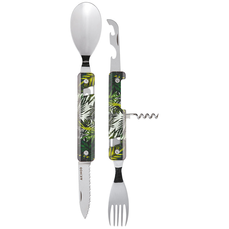 Akinod Reusable Multifunctional Cutlery Set - Jungle