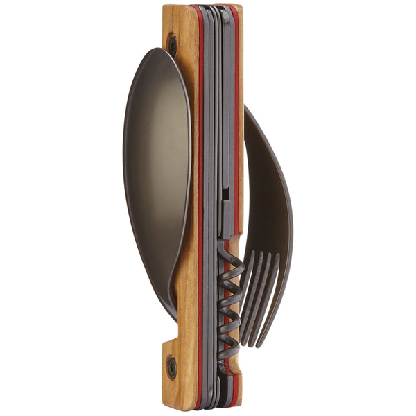 Akinod Reusable Multifunctional Cutlery Set - Olive Wood