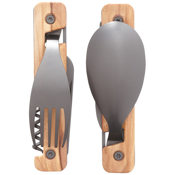 Akinod Reusable Multifunctional Cutlery Set - Olive Wood