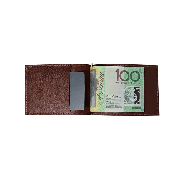 Harrisson Australia Leather Billfold Wallet - Brown