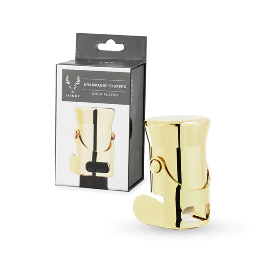 Viski Heavyweight Champagne Stopper - Gold