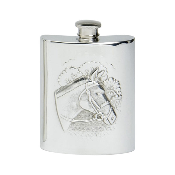 Pewter Hip Flask - Horse