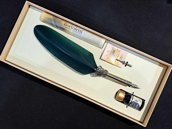 Bortoletti Crown Feather Pen Set 80 - Green