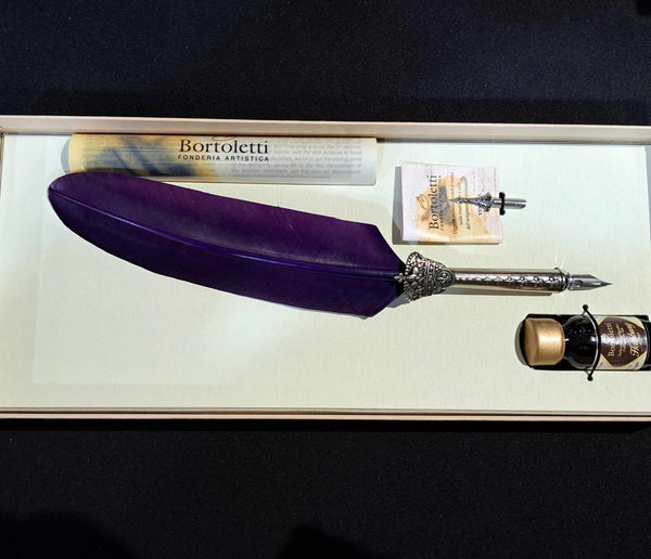 Bortoletti Crown Feather Pen Set 80 - Purple