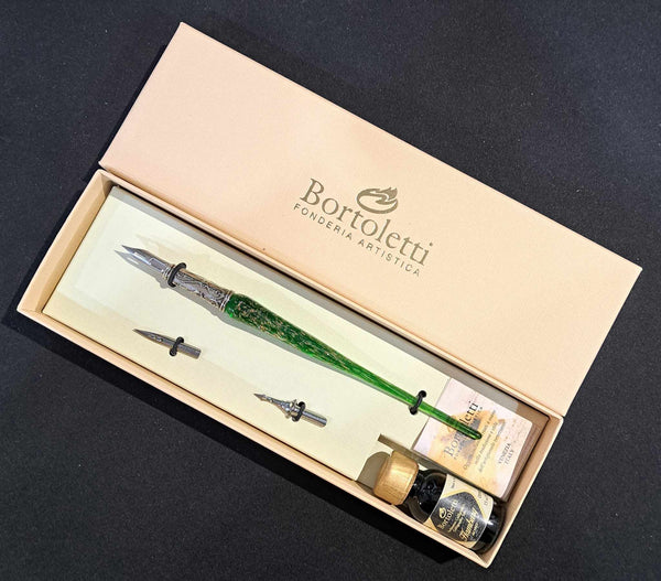 Bortoletti Glass Pen Set 07 - Green