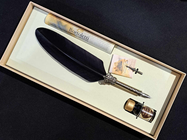 Bortoletti Crown feather Pen Set 80 - Black