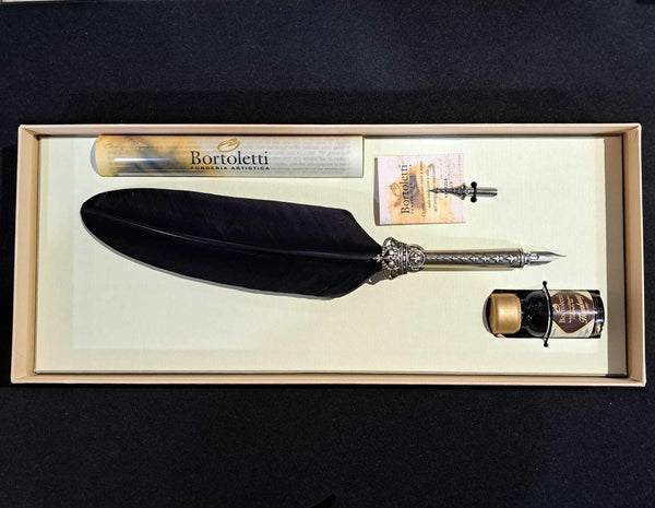 Bortoletti Crown feather Pen Set 80 - Black