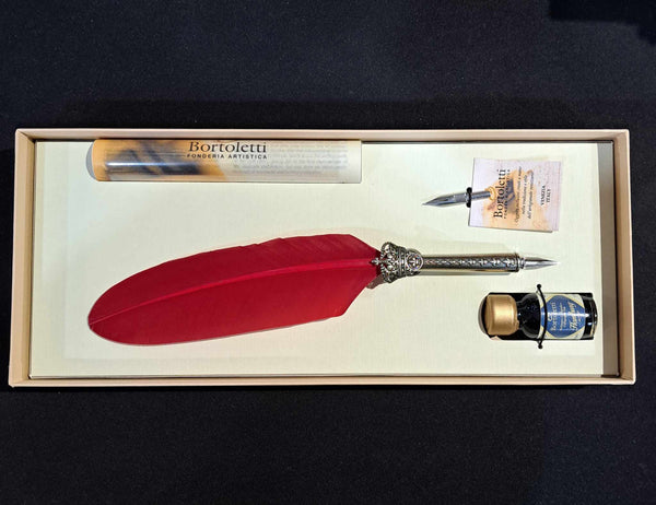 Bortoletti Crown Feather Pen Set 80 - Red