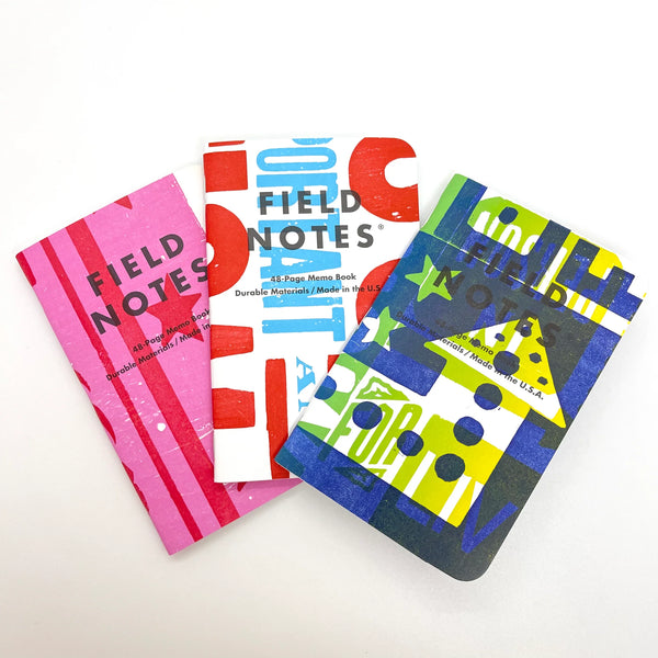 Field Notes 48 Page Memo Book - Pack of 3 'Hatch Show Print'