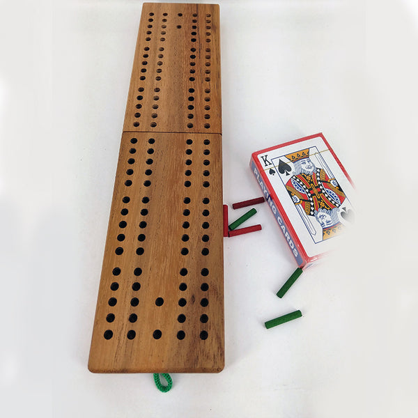 Wooden Cribbage Board Game - Medium