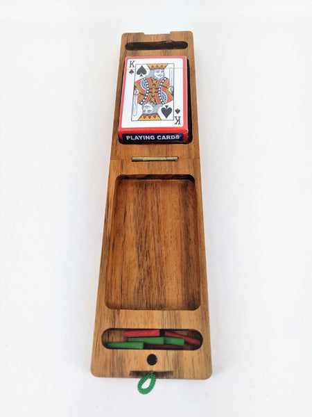 Wooden Cribbage Board Game - Medium