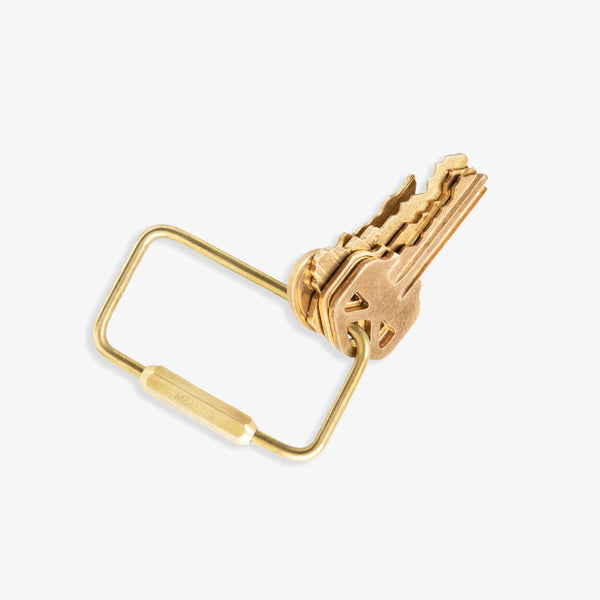 Solid Brass Kery Ring - Rectangle