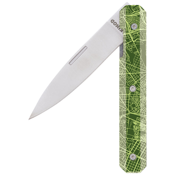 Akinod Folding Pairing Knife - Downtown Green