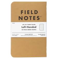 Field Notes 48 Page Memo Book - Pack of 3 'Left Handed'