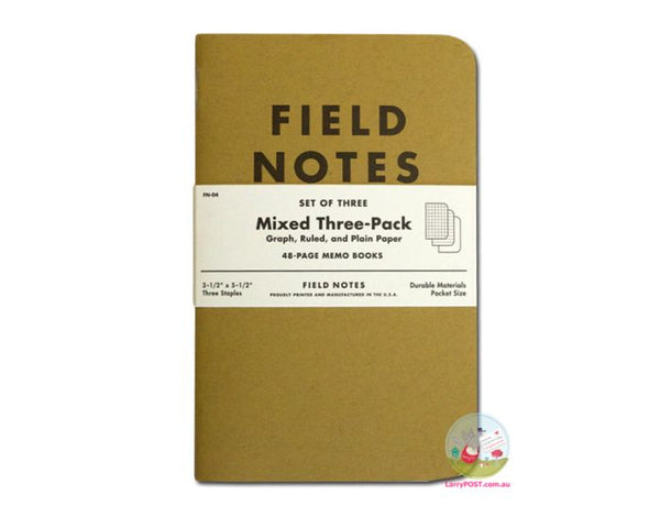 Field Notes 48 Page Memo Book - Mixed Three Pack