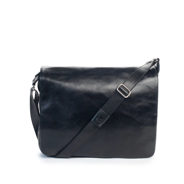 Henk Berg Thor Leather Satchel - Black