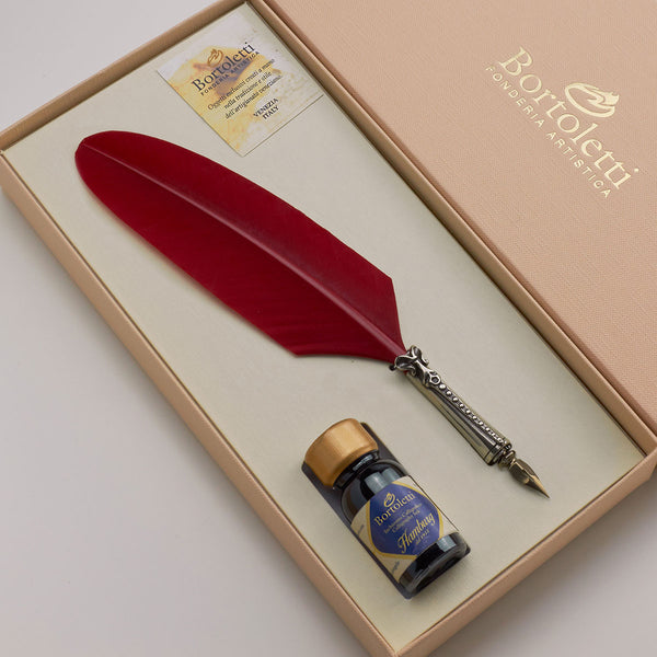 Bortoletti Classic Feather Pen Set 83 - Red