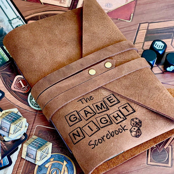 Handmade Leather Journal - Game Night