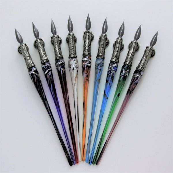 Bortoletti Silver Glass Pen Set 15 - Green