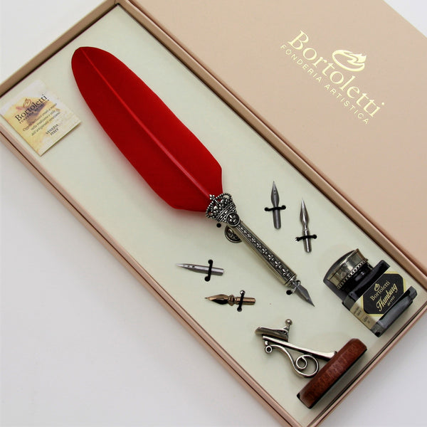 Bortoletti Crown Vintage Pen Set 85 - Red