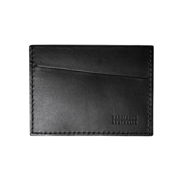 Harrisson Australia Leather Card Sleeve - Black