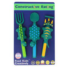 Dino Cutlery Set - Constructive Eating