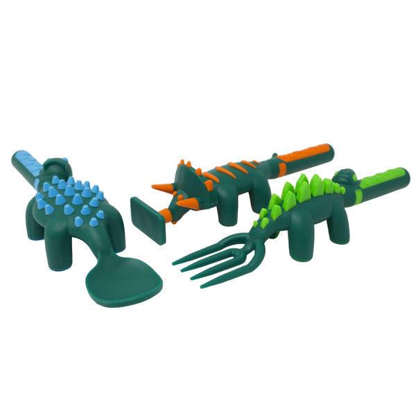 Dino Cutlery Set - Constructive Eating