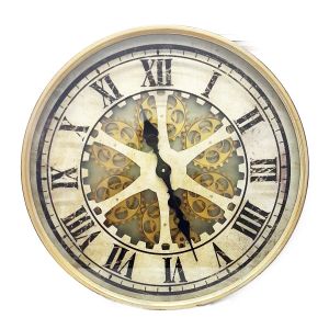 Clock - Ragnar Exposed Gear Movement - Gold